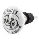 Pisces Flat Ceramic Wine Bottle Stopper